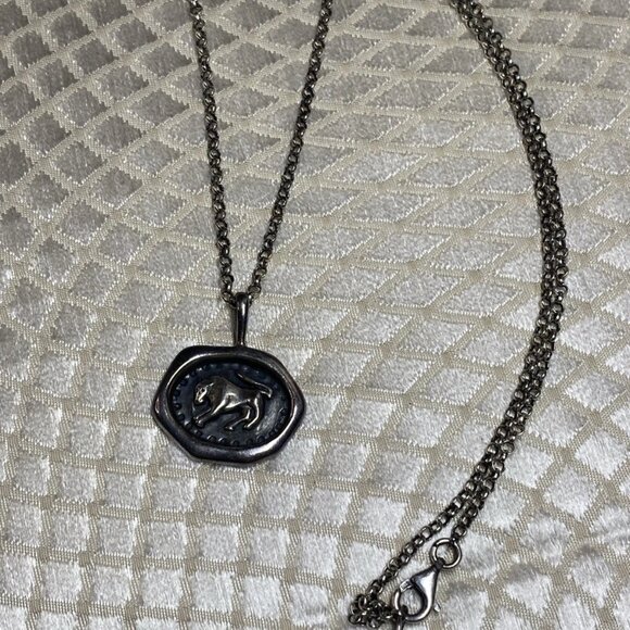 Stella & Dot Sterling Silver Horse Pendant Necklace, 21.5” Chain - Picture 10 of 11